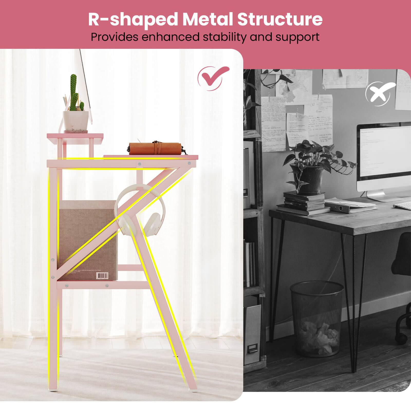 R-shaped Metal Structure  
Provides enhanced stability and support