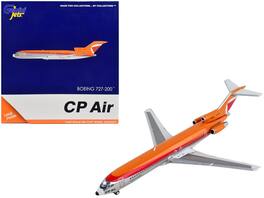 Boeing 727-200 Commercial Aircraft CP Air Stripes 1/400 Diecast Model Airplane by GeminiJets - Orange and Silver with Red
