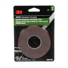 STAGE ETAPE 3M AUTO | Advanced / De pointe SUPER STRENGTH MOLDING TAPE RUBAN POUR MOULURES DE TRÈS HAUTE RÉSISTANCE 2 CONT: 1 BOLL/ CONTENU : 1 ROULEAU 1,27 cm X 4,57 m (0,5 in/po X 15 ft/pi) 03614C