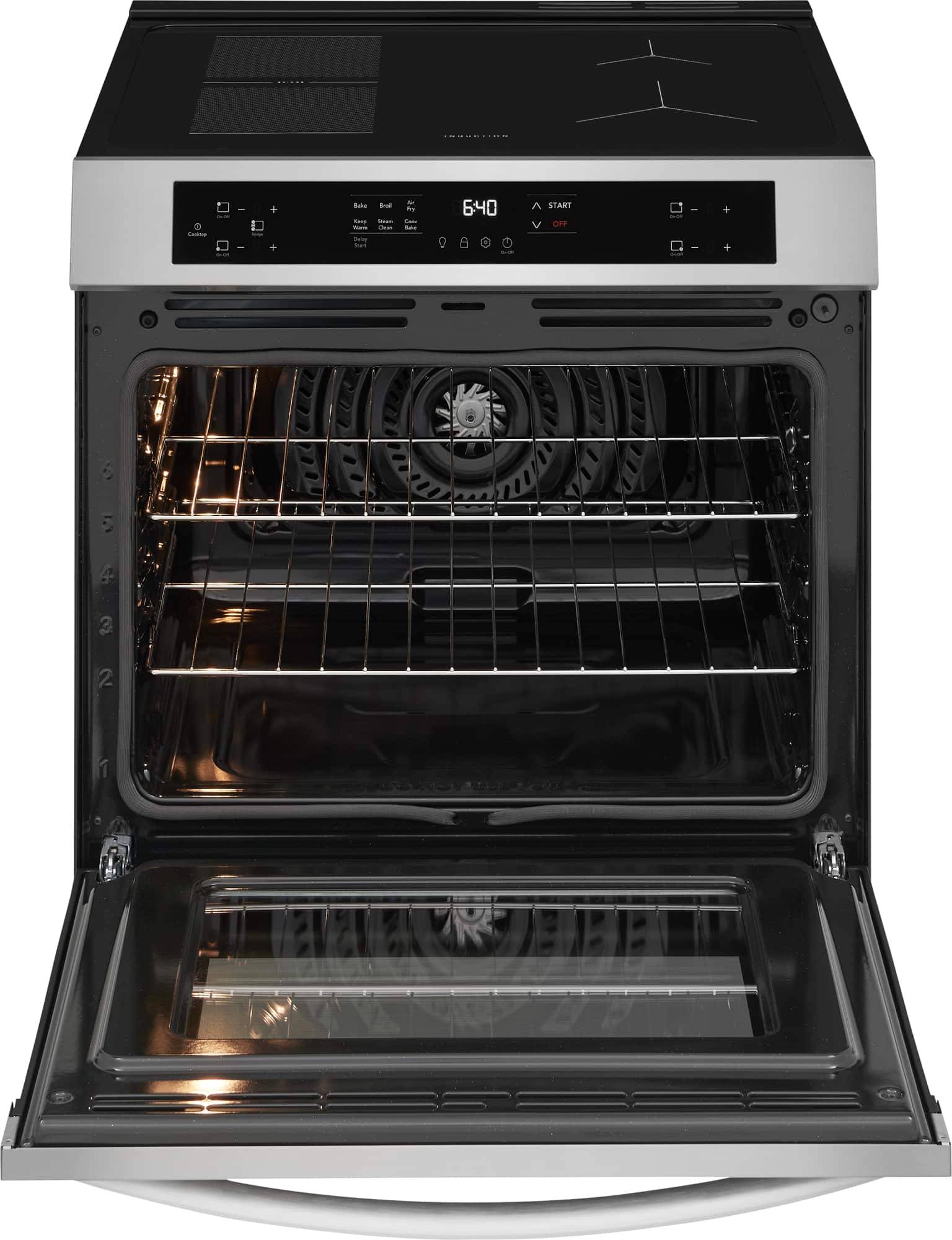 The text on the image reads: "640 START V OFF."