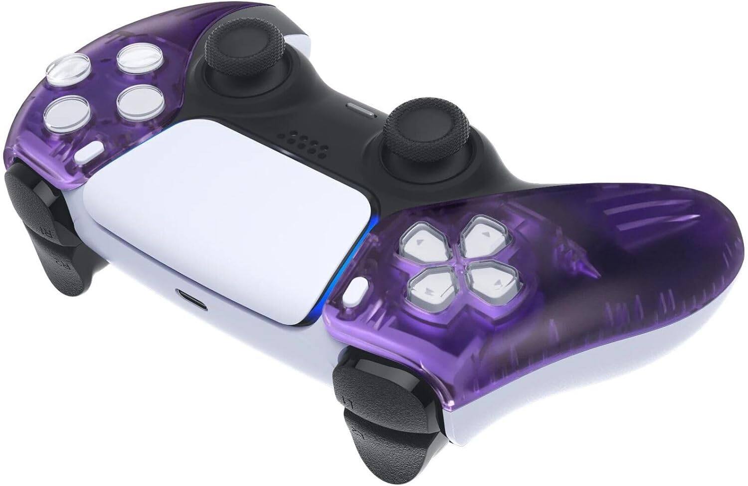 Back. ProControllers - Custom Wireless Controller for PS5 - Clear Purple.