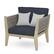Angle. Simpli Home - Cayman Outdoor Conversation Chair - Slate Grey.