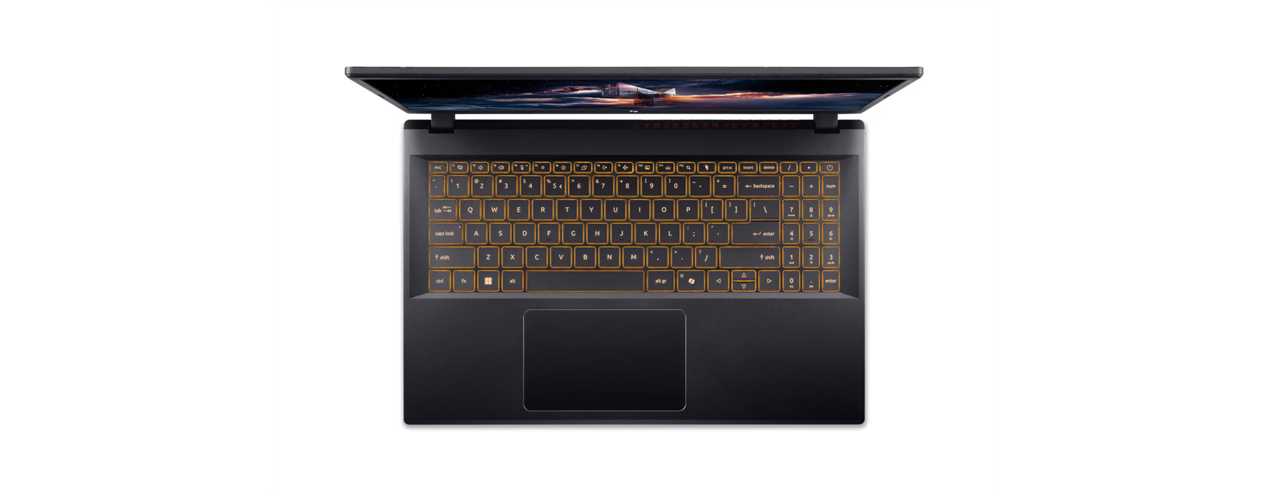 Back. Acer - Acer Nitro V 15.6" 165Hz, i7-13620H, RTX 5050, 16GB, 512GB SSD, Win 11 Gaming Laptop.