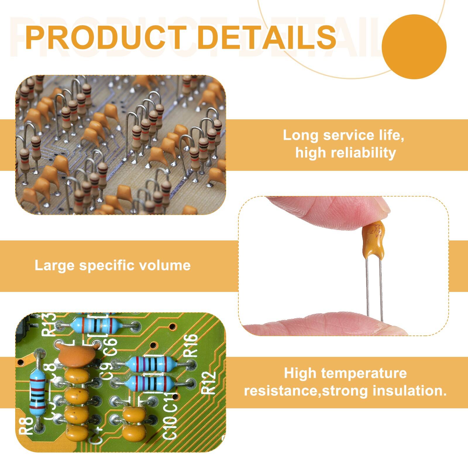 PRODUCT DETAILS

- Long service life, high reliability
- Large specific volume
- High temperature resistance, strong insulation.