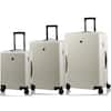 Front. Champs - Vintage Muse collection - 3-piece Hardside Luggage set - IvoryBlack.