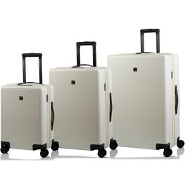 Champs - Vintage Muse collection - 3-piece Hardside Luggage set - IvoryBlack