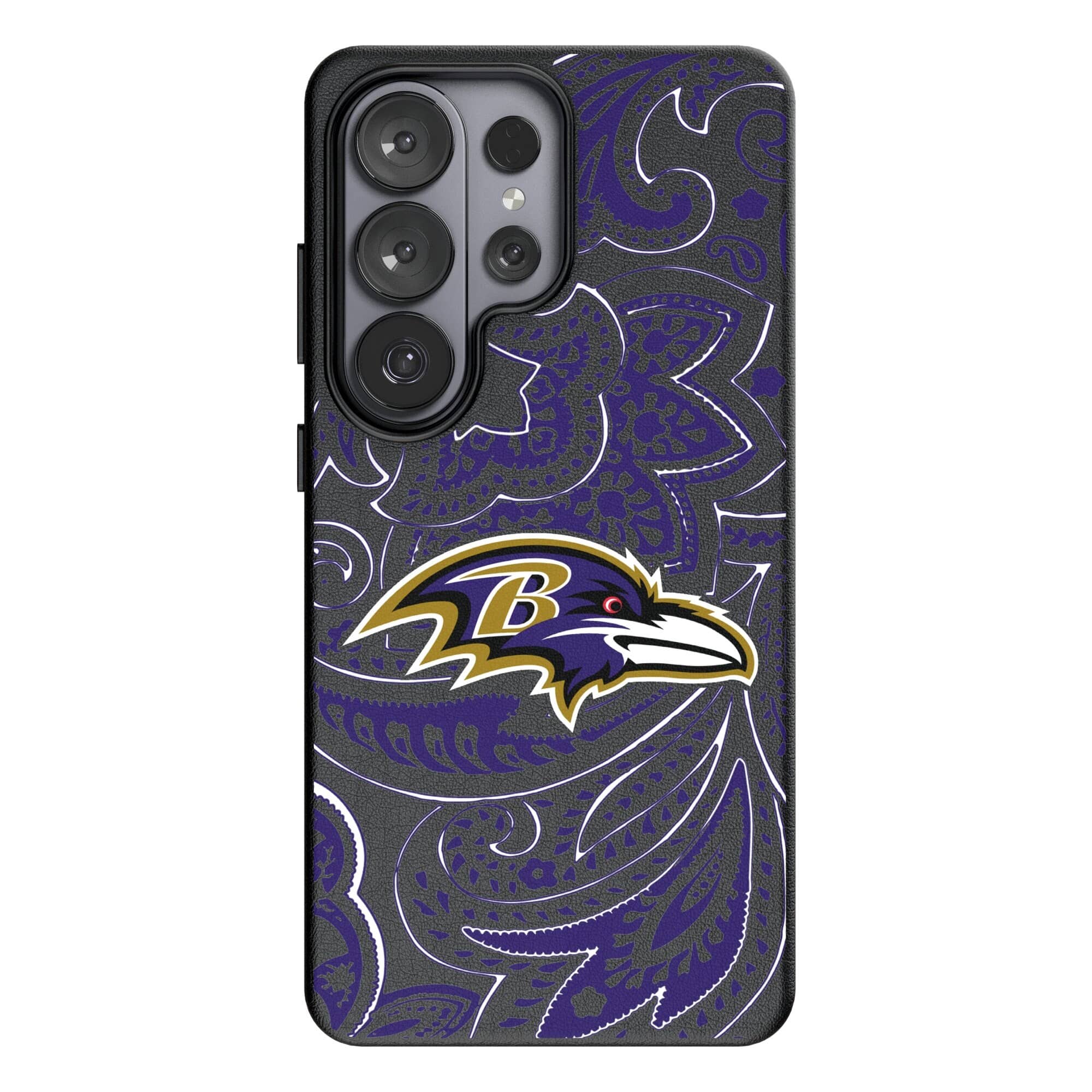 Keyscaper - NFL - Baltimore Ravens Paisley Galaxy Magnetic Bump Case - S26 - Black price history on PriceWatchPro