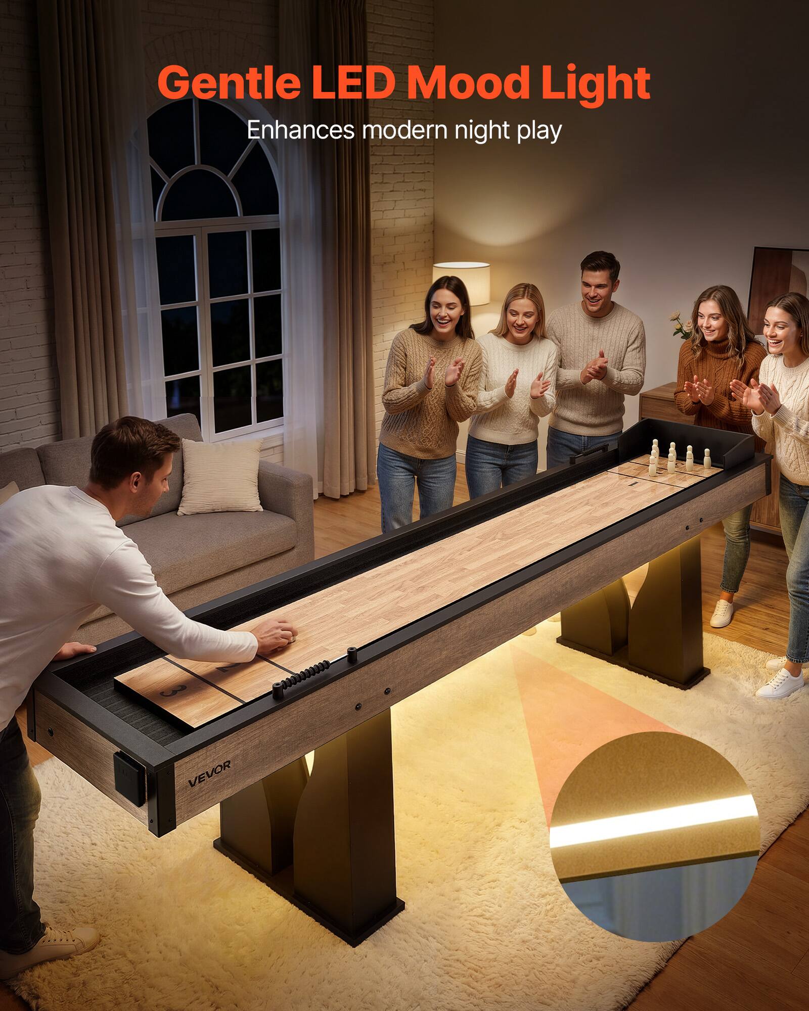 Gentle LED Mood Light Enhances modern night play

VEVOR