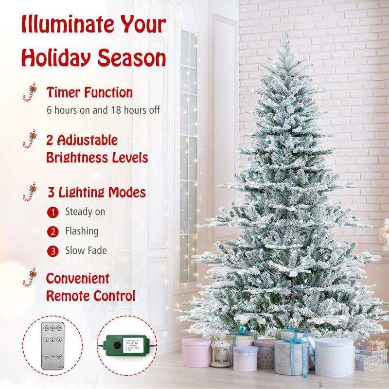Illuminate Your Holiday Season

Timer Function
6 hours on and 18 hours off

2 Adjustable Brightness Levels

3 Lighting Modes
1 Steady on
2 Flashing
3 Slow Fade

Convenient Remote Control