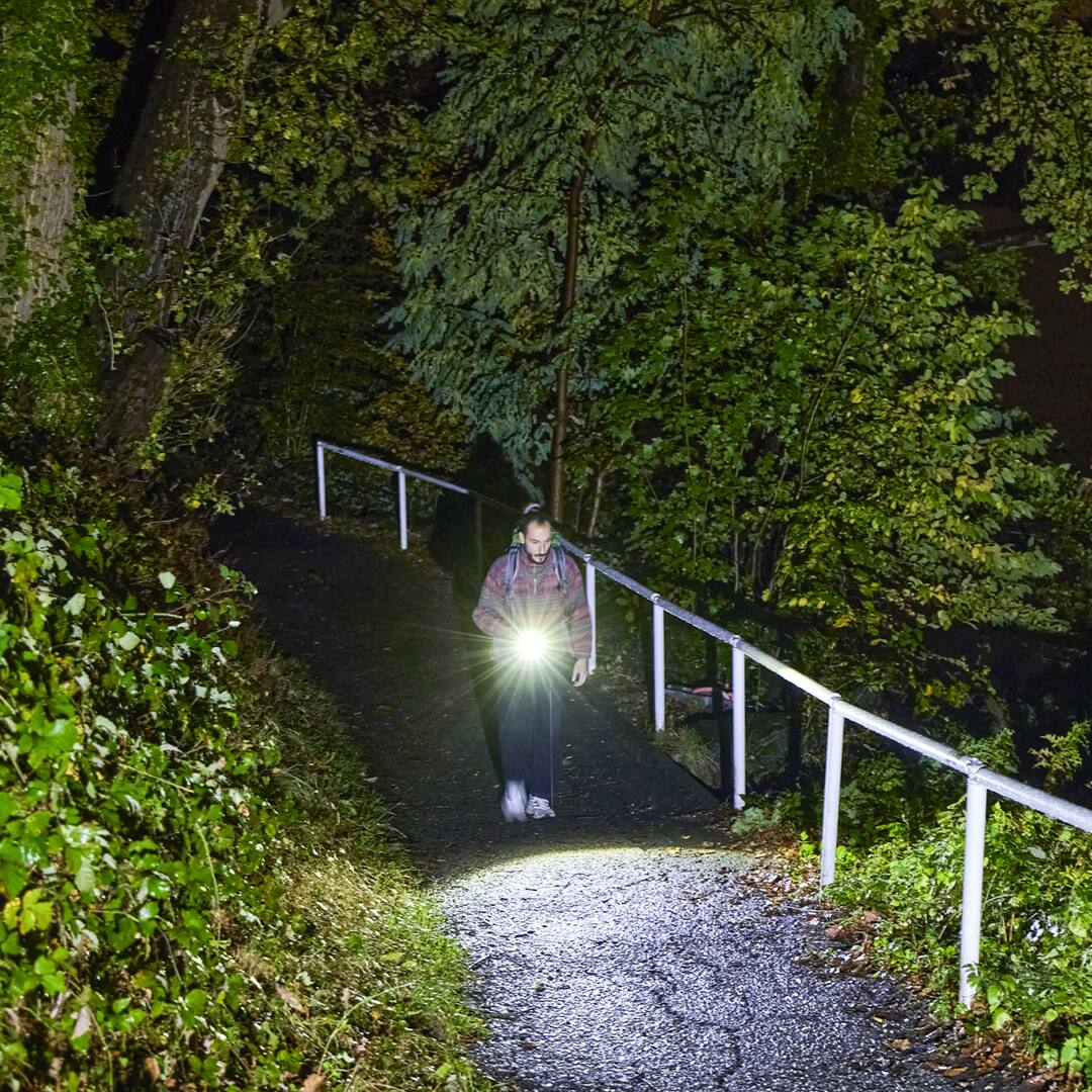 Alt View 16. HOTO - Flashlight Lite, LED, USB-C Rechargeable, 1000 lumens, Zoomable, 5 Modes for Camping, Emergencies, Home Use - Black.