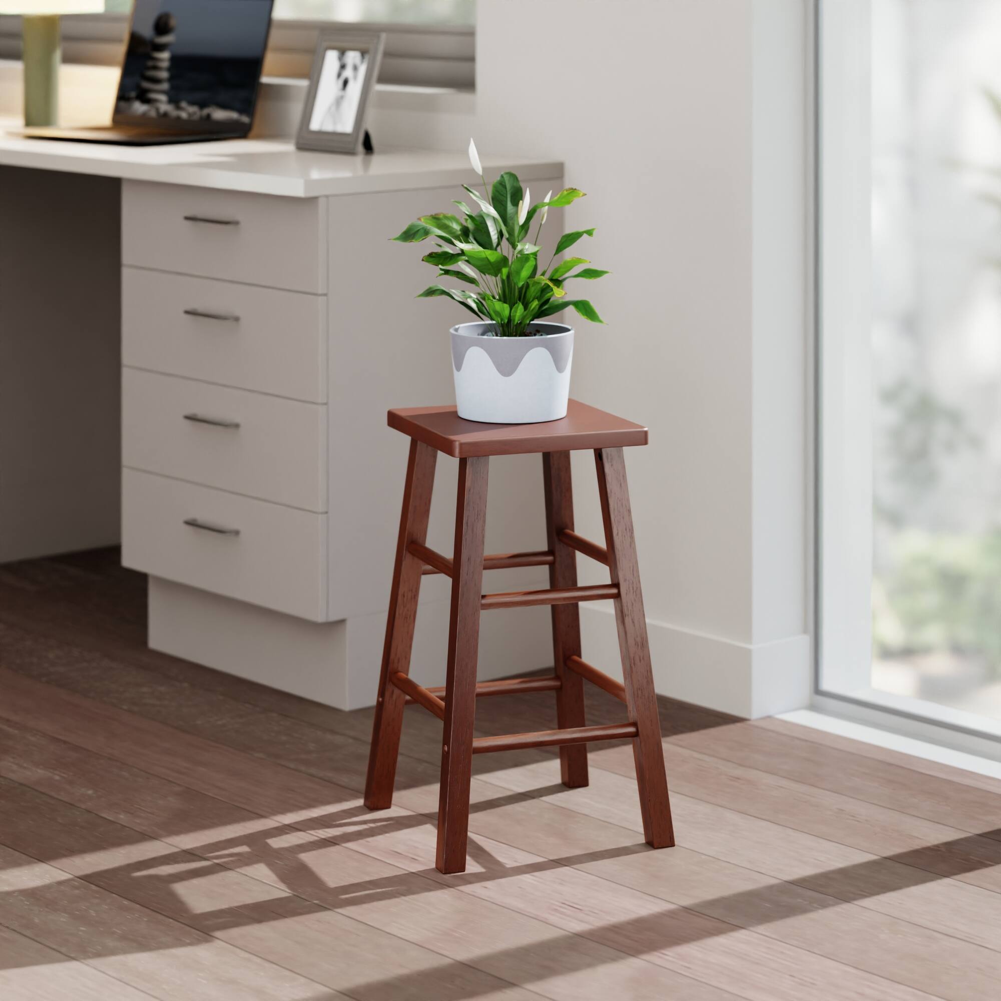 Alt View 6. Winsome Wood - Carrick Counter Stool - Walnut.