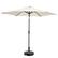 Front. Ainfox - Ainfox 9ft Patio Umbrella With Round umbrella base - White.