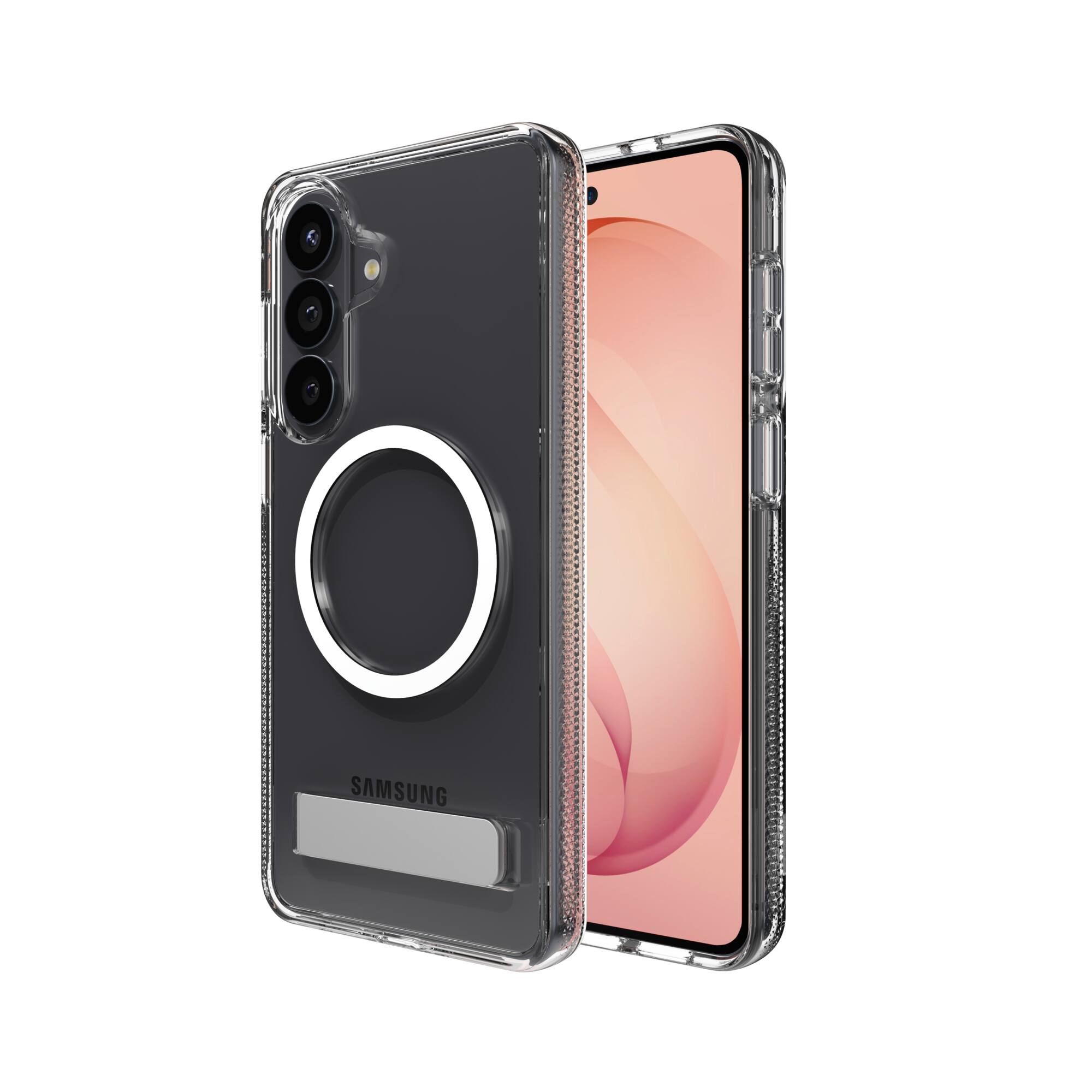 Alt View 12. ZAGG - Crystal Palace Snap Magnetic Case with Kickstand for Samsung Galaxy S26+ - Clear.