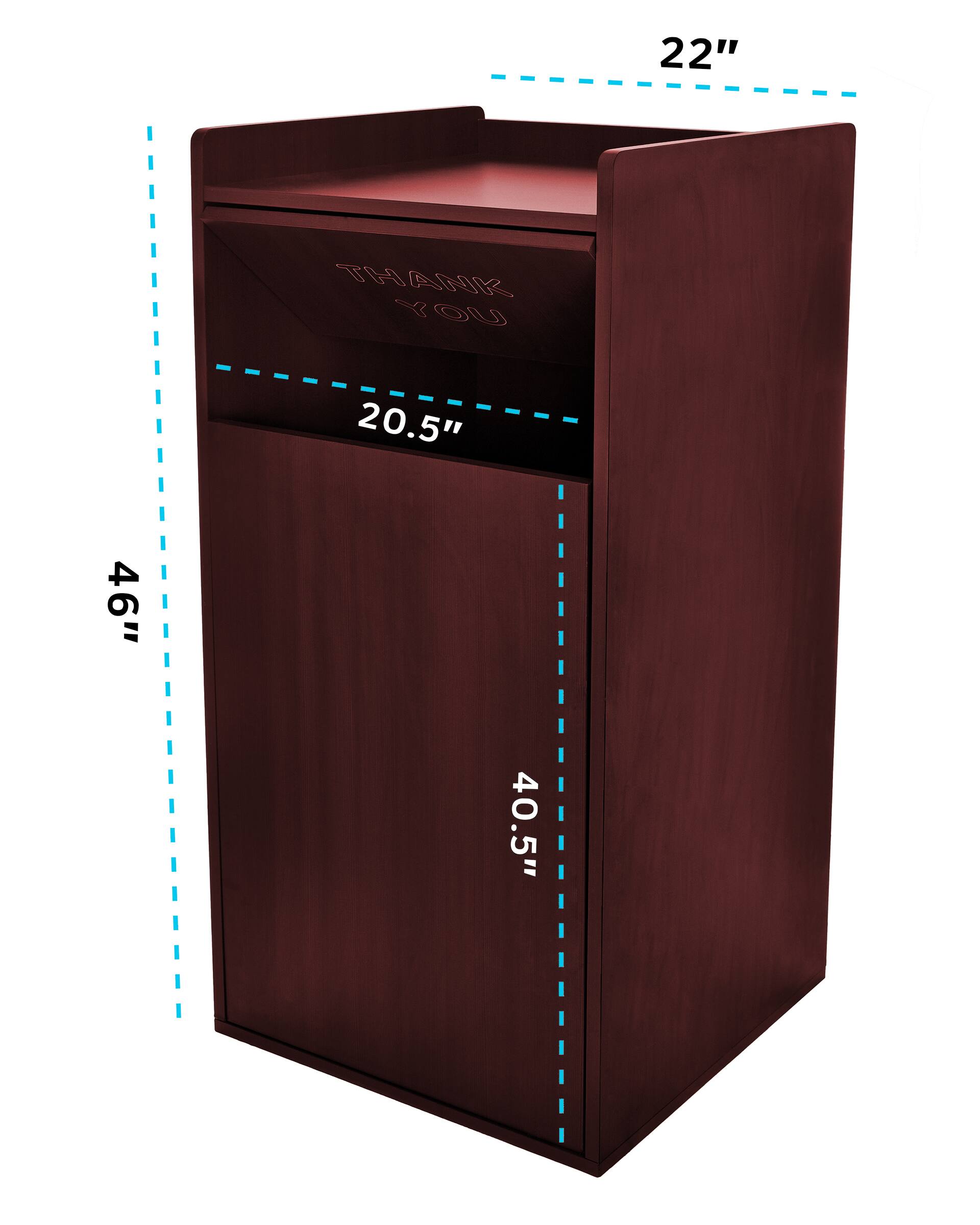 THANK YOU, 22", 20.5", 46", 40.5"