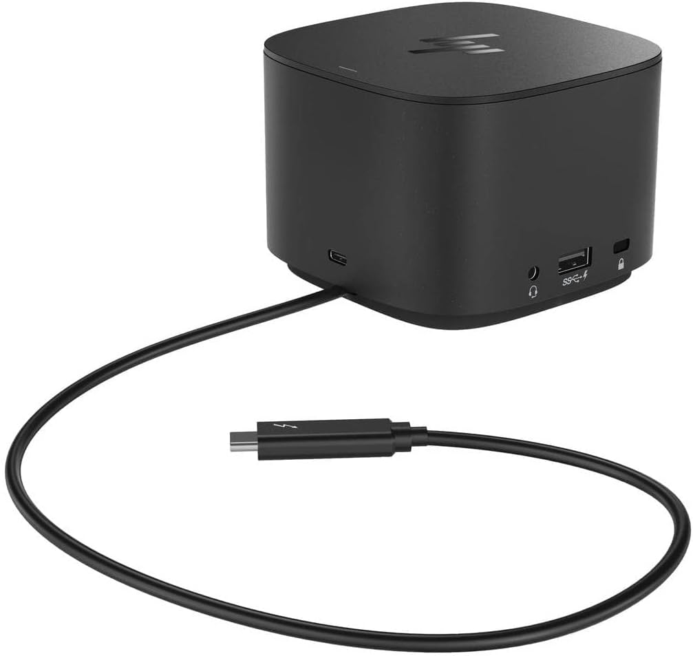 Alt View 2. HP - HP Thunderbolt Dock 230W G2 3VL22AV#ABA Bundle with Dockztorm Hub, Dual 4K Display Support, USB-A, VGA & Ethernet - Black.