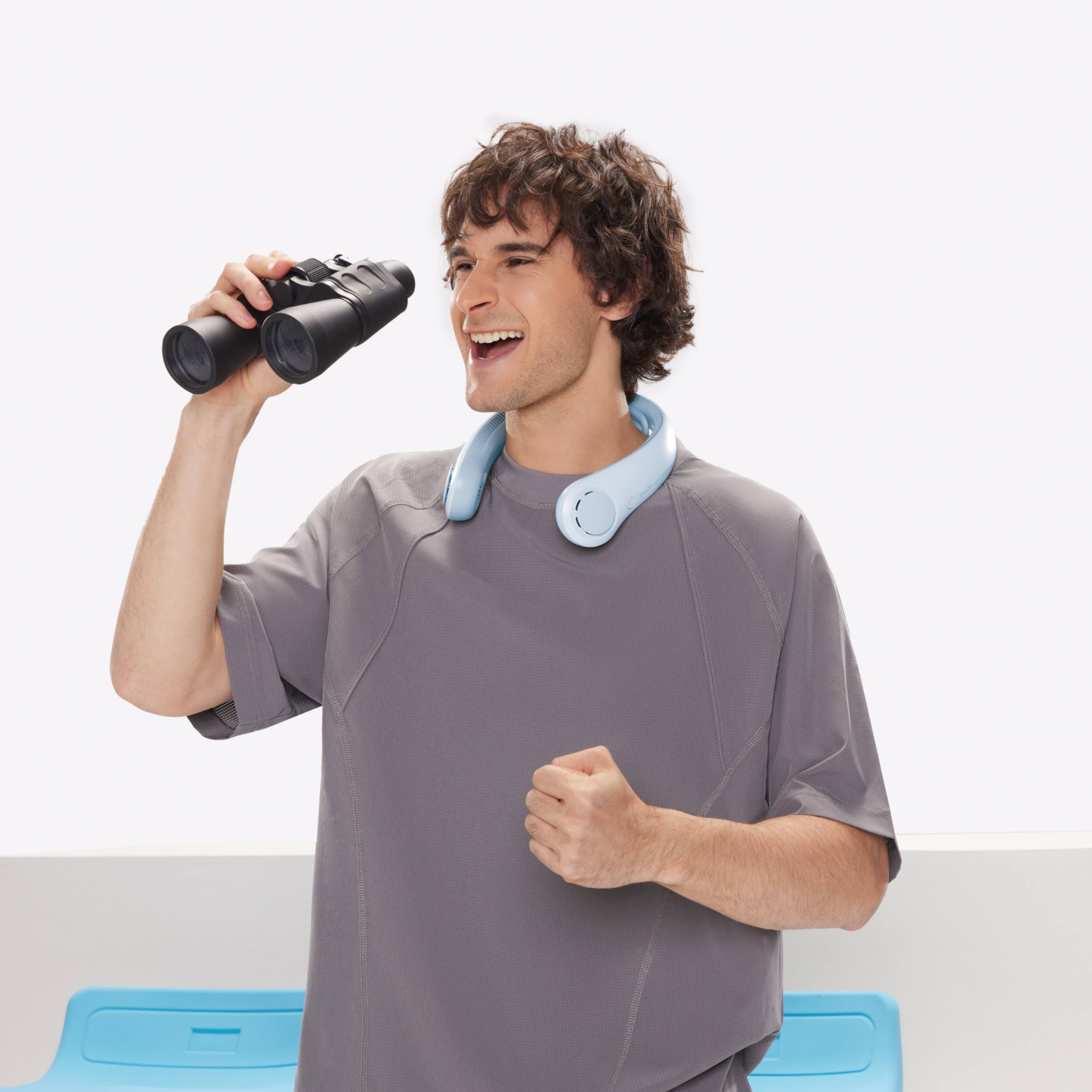 Alt View 7. Jisulife - Neck Fan Life4B - Light Blue.