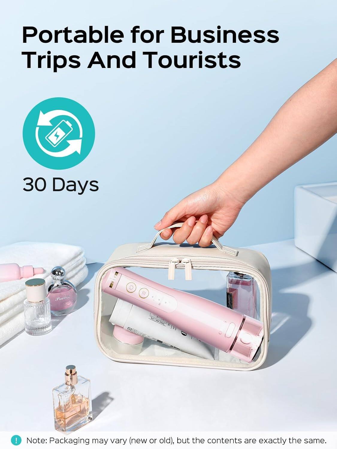 Portable for Business Trips And Tourists  
30 Days  

Note: Packaging may vary (new or old), but the contents are exactly the same.