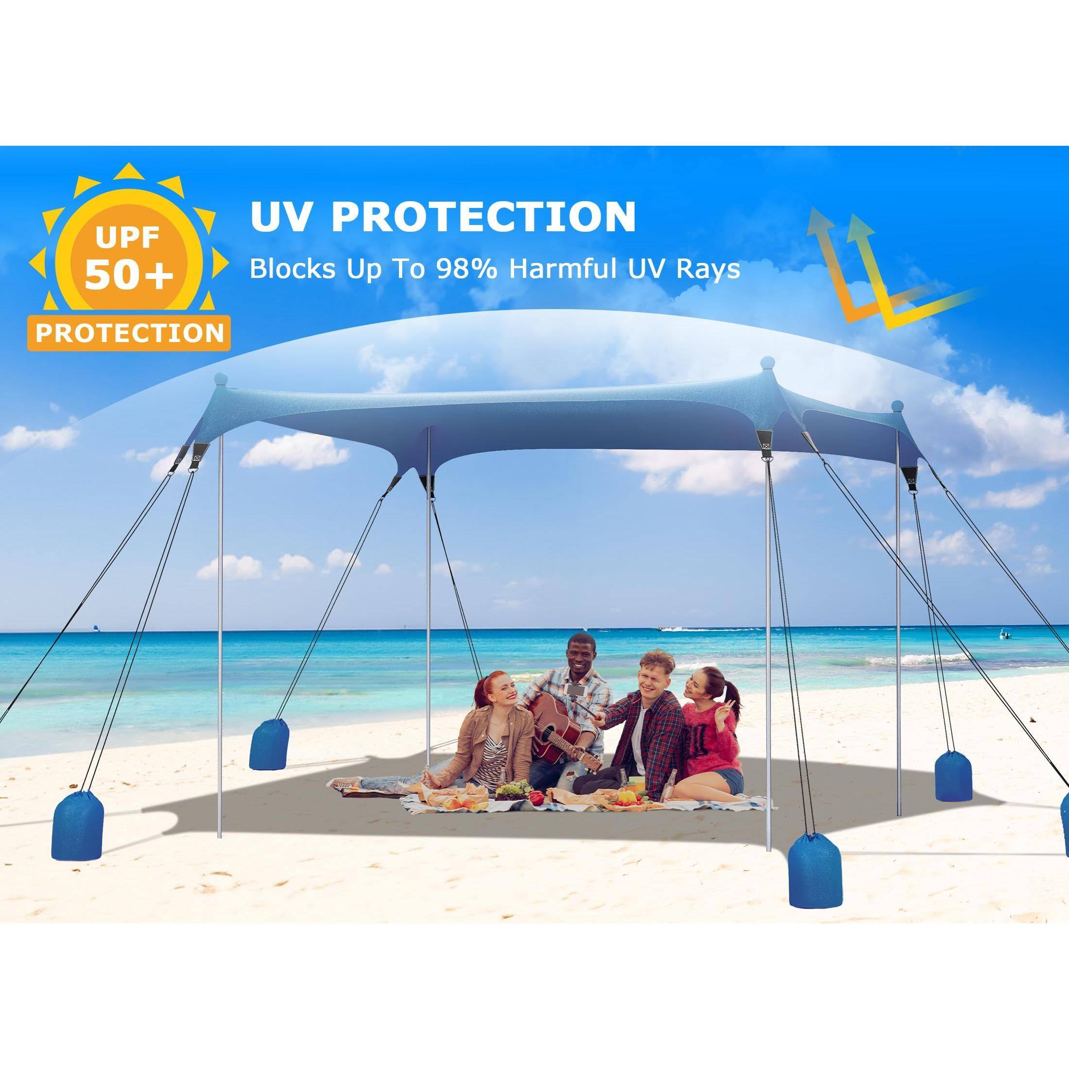 UPF 50+ UV PROTECTION  
Blocks Up To 98% Harmful UV Rays