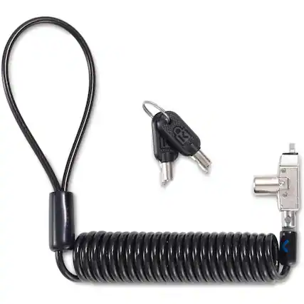 Front. Kensington - Kensington Slim N17 2.0 Portable Keyed Laptop Lock for Wedge-Shaped Slots - Portable - Keyed Lock - Carbon Steel.