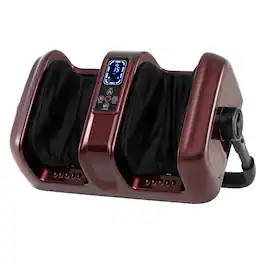 HONGGE - Foot and Calf Massager with Heat and Remote Control - Red