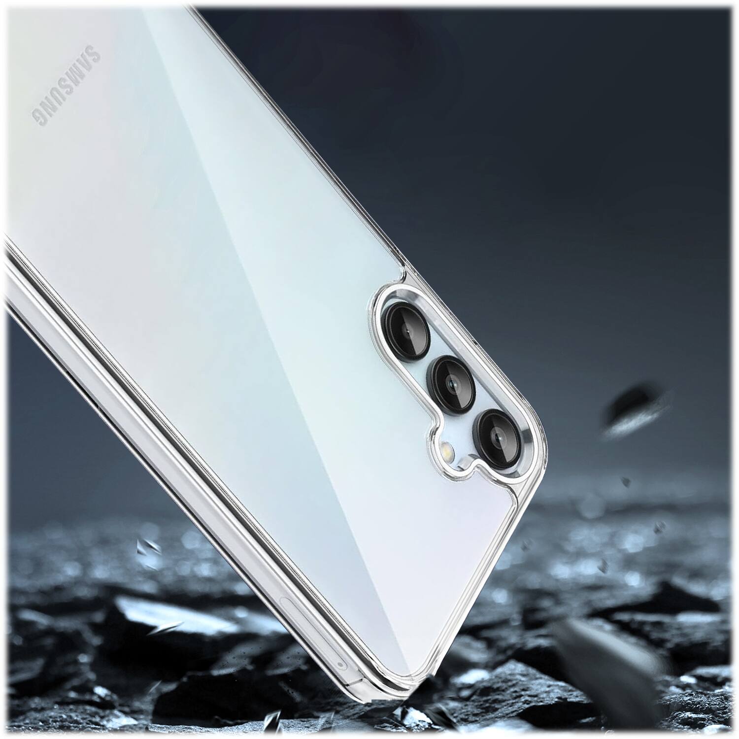 Alt View 13. SaharaCase - Hybrid-Flex Hard Shell Series Case for Samsung Galaxy A15 5G - Clear.