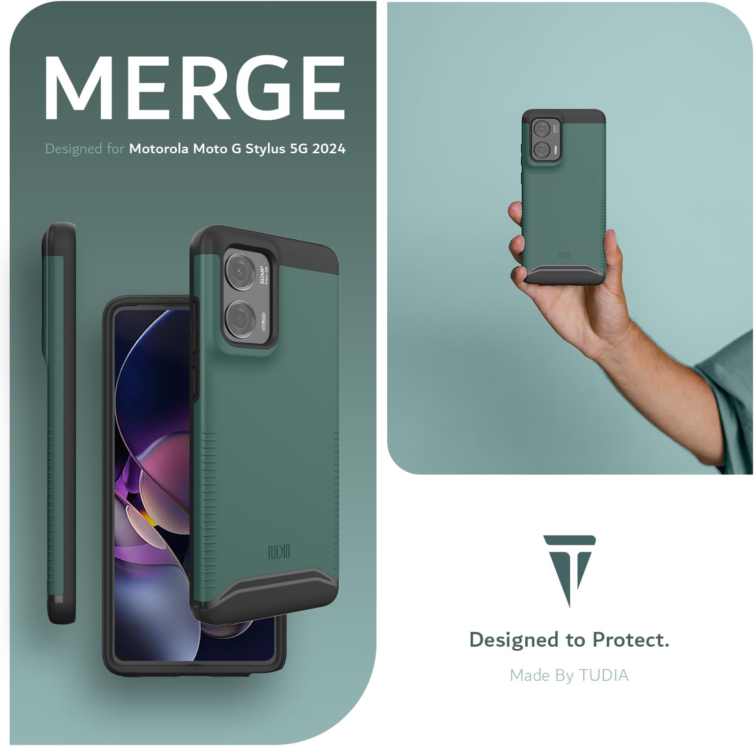 MERGE  
Designed for Motorola Moto G Stylus 5G 2024  

Designed to Protect.  
Made By TUDIA