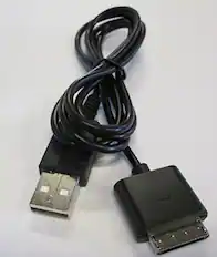 Front. Mars Devices - USB Charge And Sync Cable For Sony PSP Go Charging - Black.