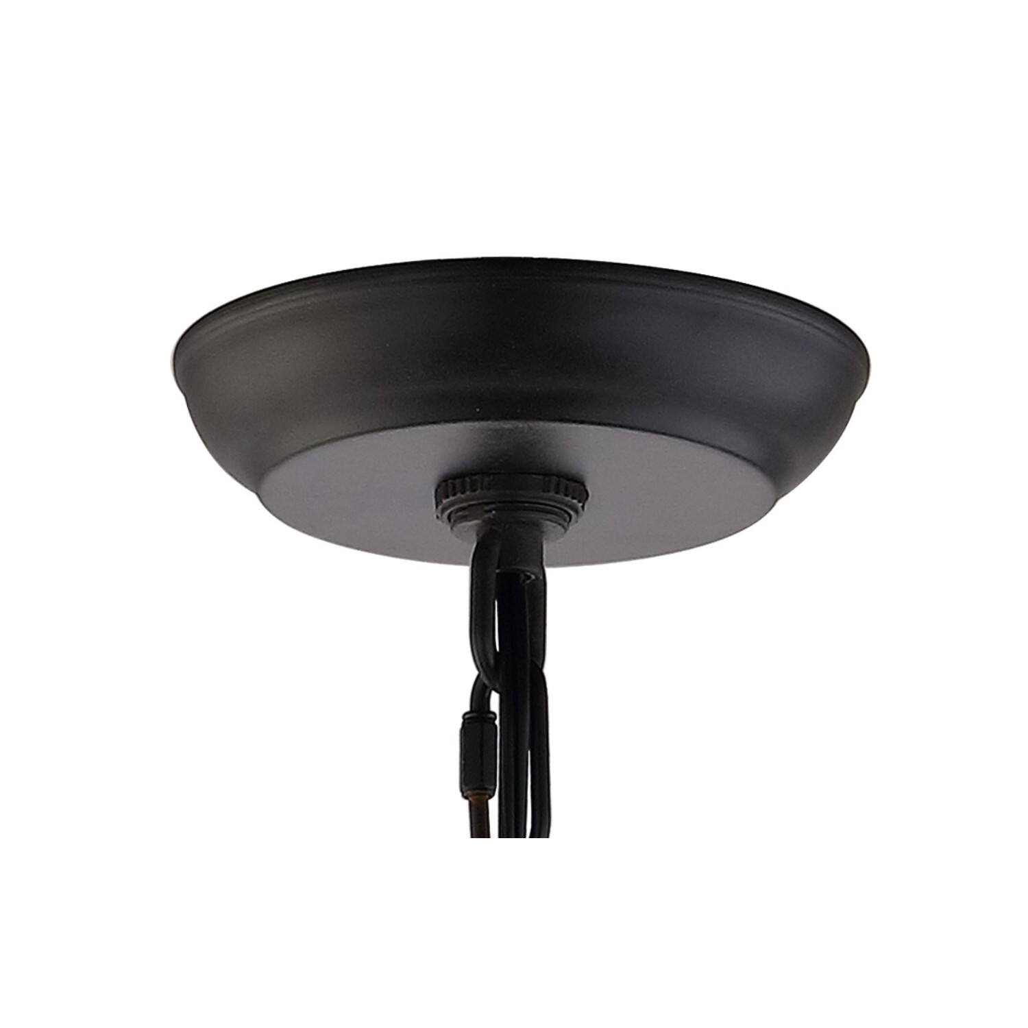 Alt View 6. Jonathan Y - Wyatt 20" 4-Light Crystal LED Chandelier, Bronze/ Clear - Bronze / Clear.