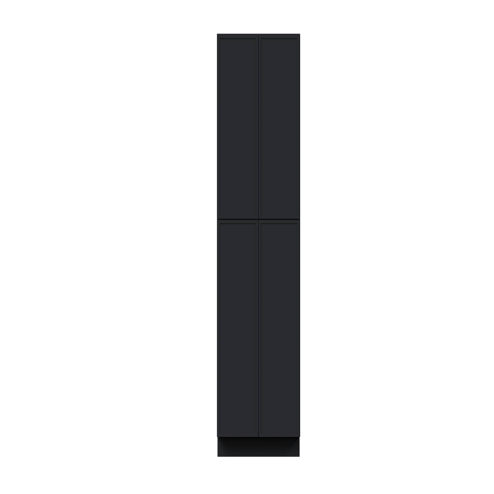 Alt View 1. Boyel Living - 30-in W x 96-in H x 27-in D Shaker RTA Kitchen Pantry Tall Cabinet with Soft-Close - Black.