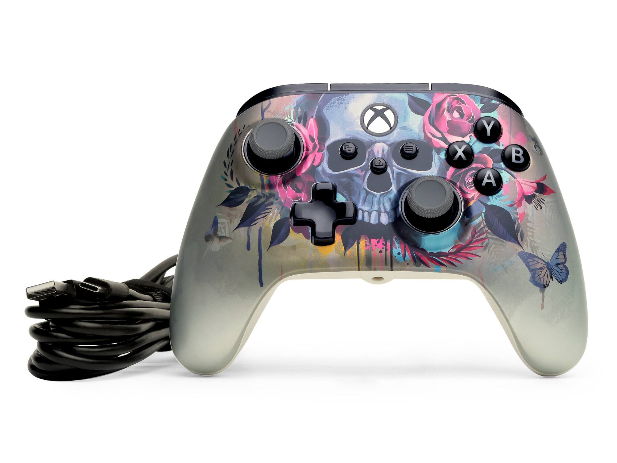 Alt View 21. PowerA - PowerA Advantage Plus Wired Controller for Xbox Series X|S - Bloom & Gloom - Bloom & Gloom.
