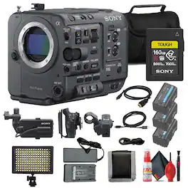 Sony - FX6 Full-Frame Cinema Camera + 160GB Memory Card + 2 x BP-U35 Battery + More (International Model)