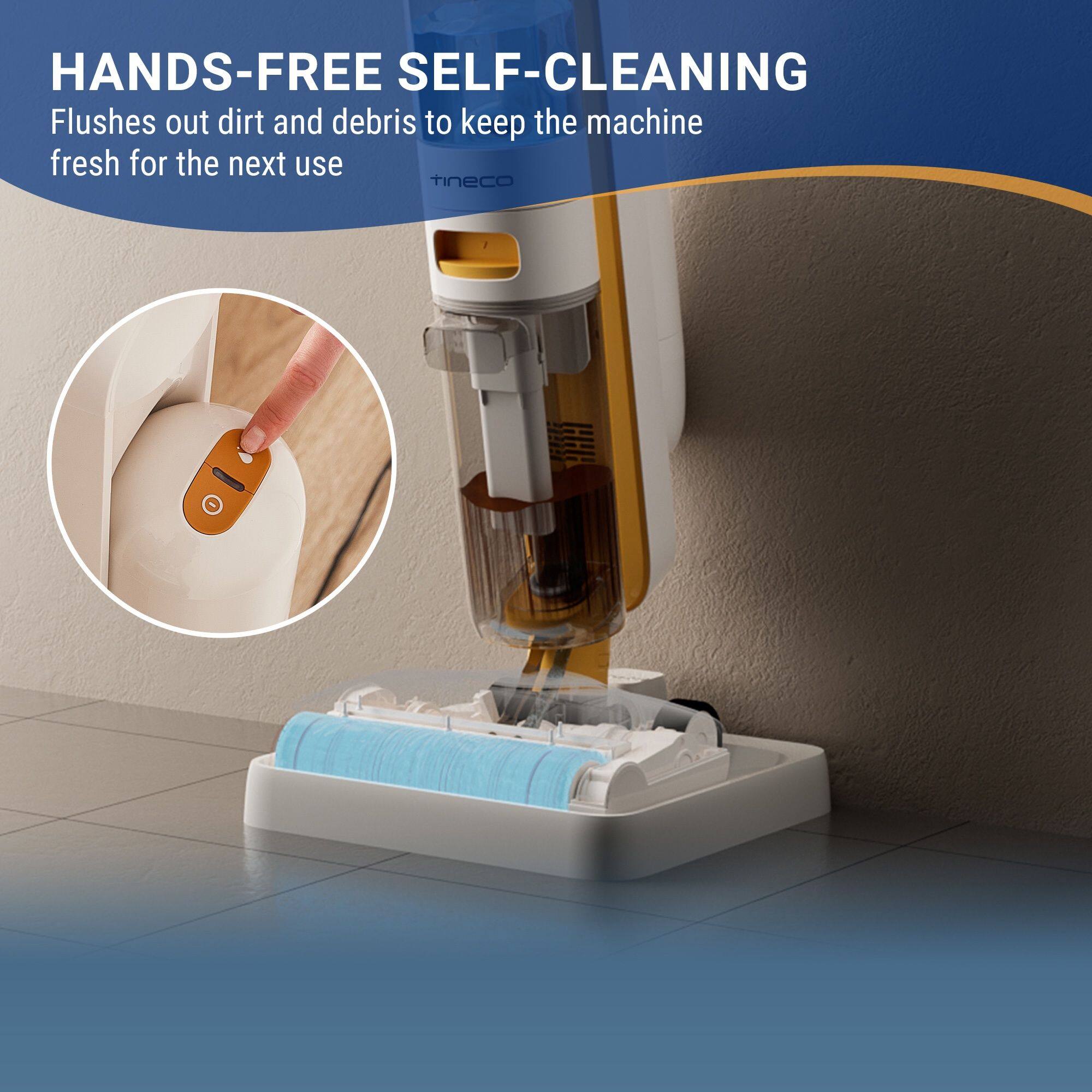 HANDS-FREE SELF-CLEANING  
Flushes out dirt and debris to keep the machine fresh for the next use