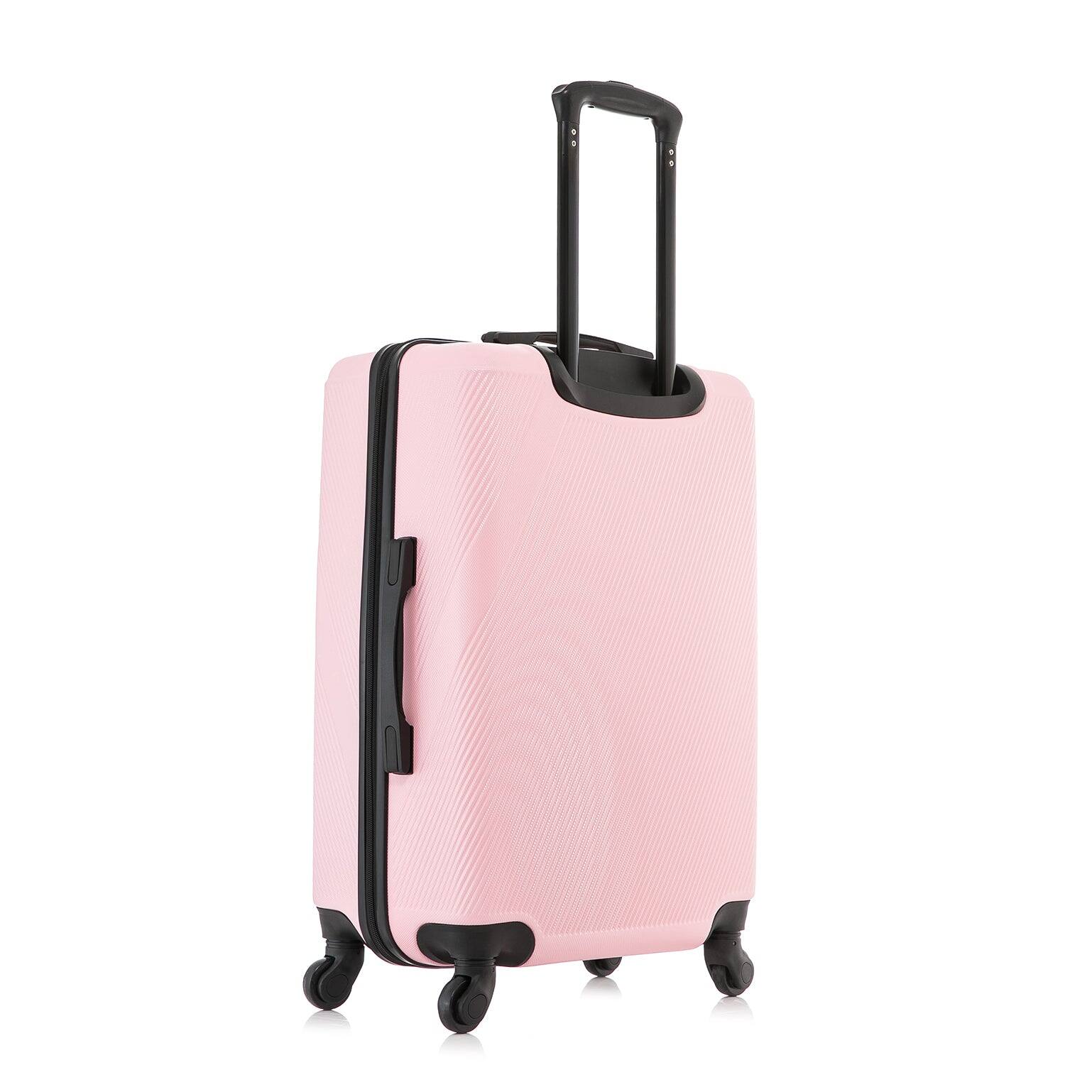 Alt View 1. DUKAP - Discovery Lightweight Hardside Spinner Luggage 24" - PINK.