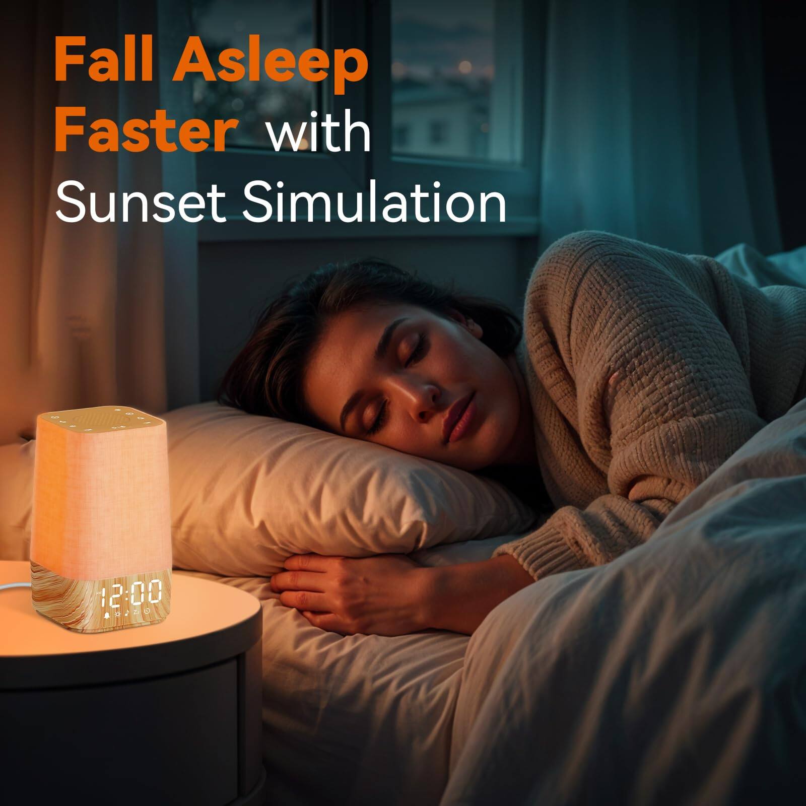 Fall Asleep Faster with Sunset Simulation

12:00