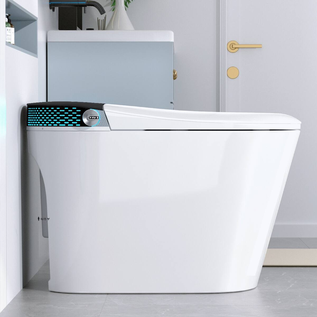 Loheer Tankless Smart Toilet With Bidet, ADA Comfort Height, Heated ...