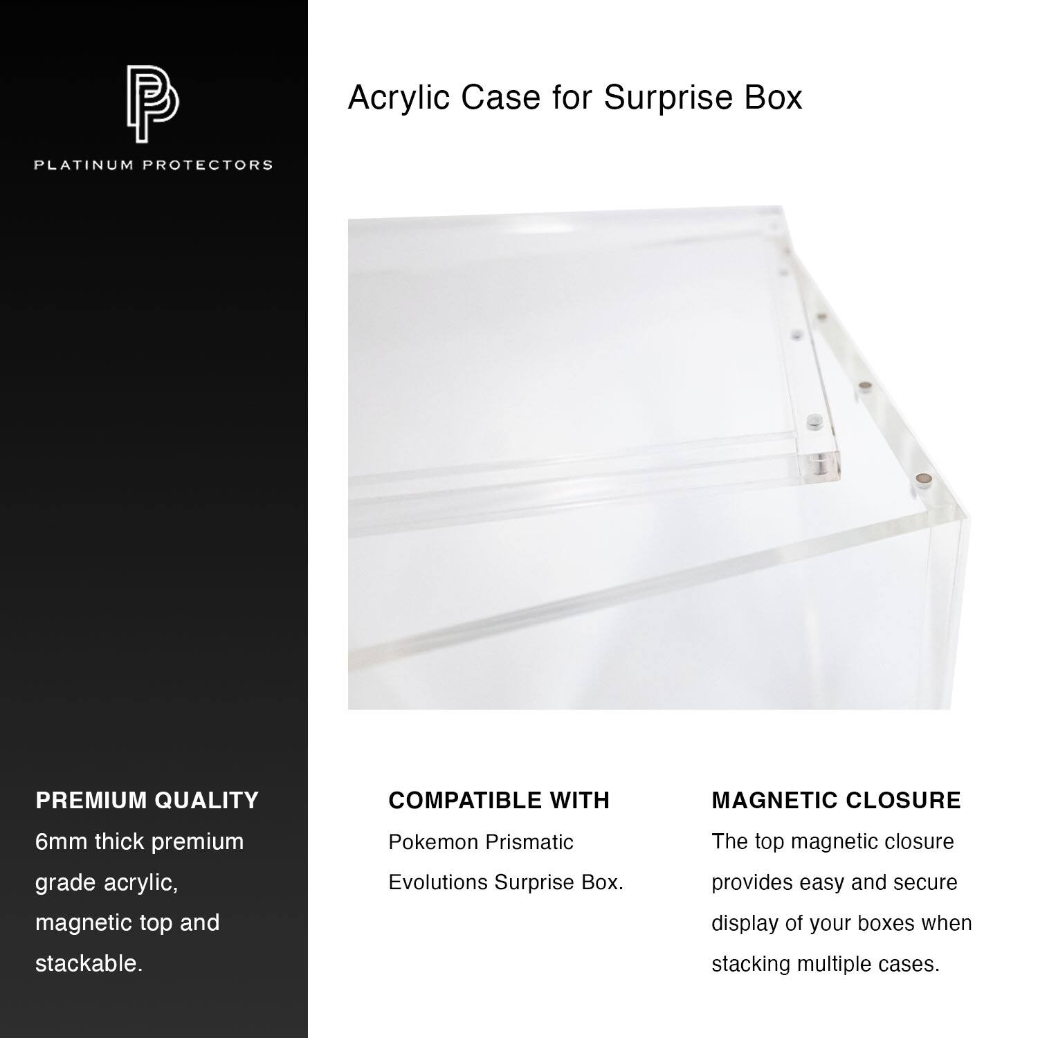 Platinum Protectors Premium Acrylic Display Case for Pokemon Surprise ...