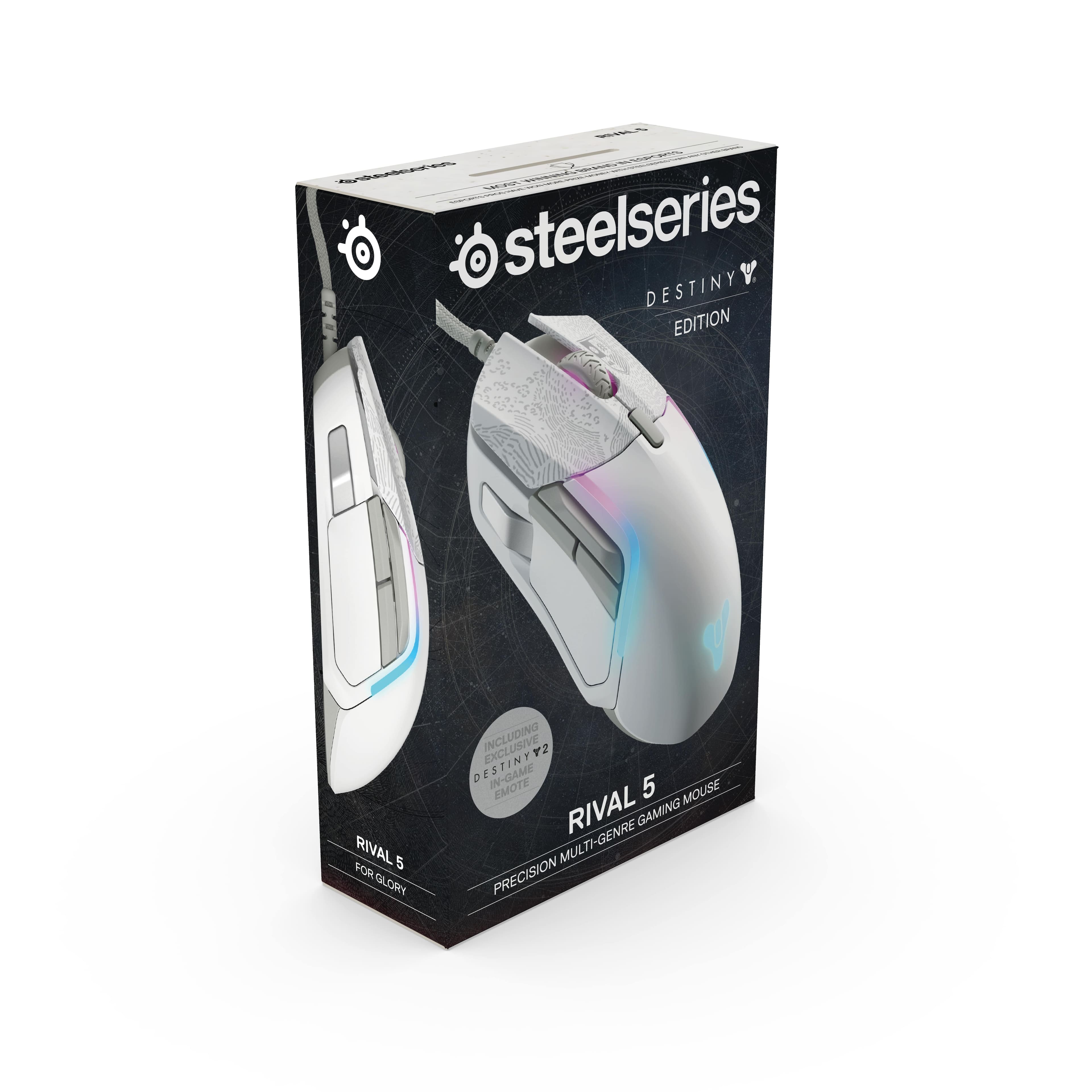 Alt View 11. SteelSeries - Rival 5 Wired Optical Gaming Mouse with RGB Lighting - Destiny 2 Edition.