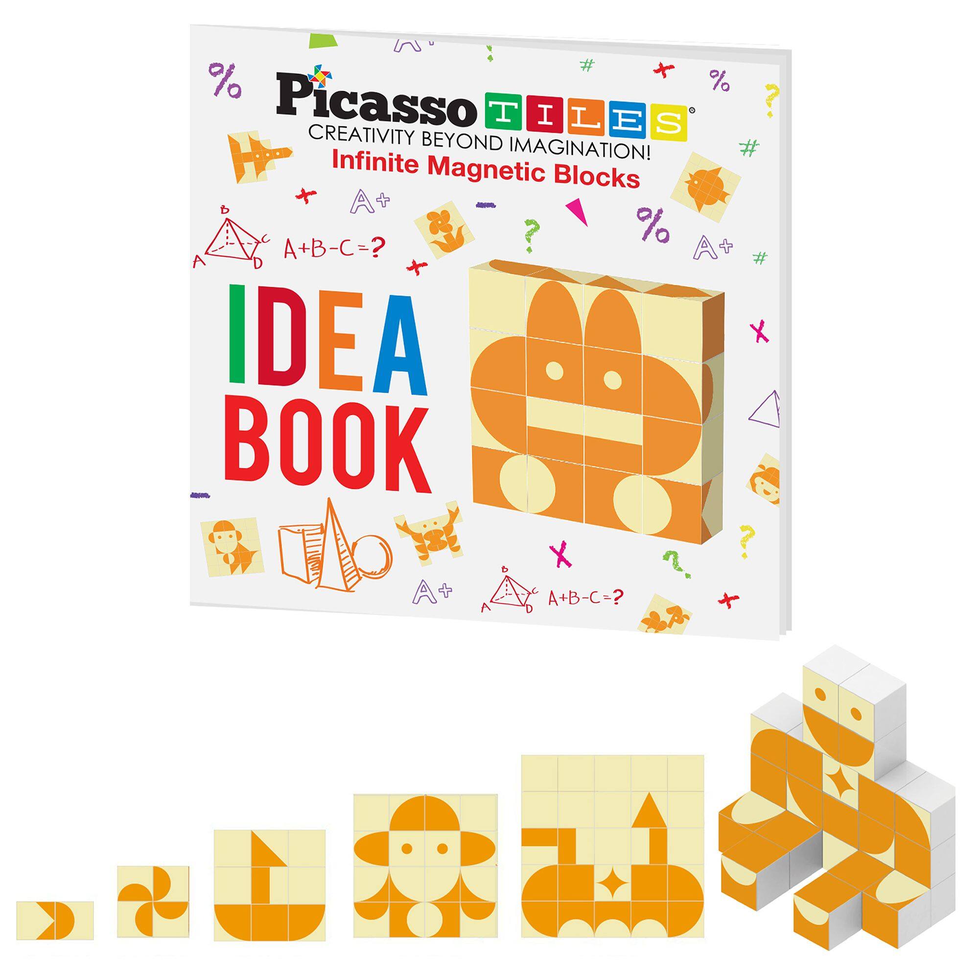 **Picasso Tiles**

**Creativity Beyond Imagination!**

**Infinite Magnetic Blocks**

**A + B - C = ?**

**IDEA BOOK**

**A + B - C = ?**