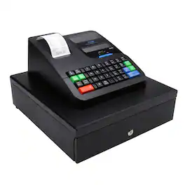 410DX Electronic Cash Register, Thermal Printer, Rear Customer Display, Multi-Clerk Support