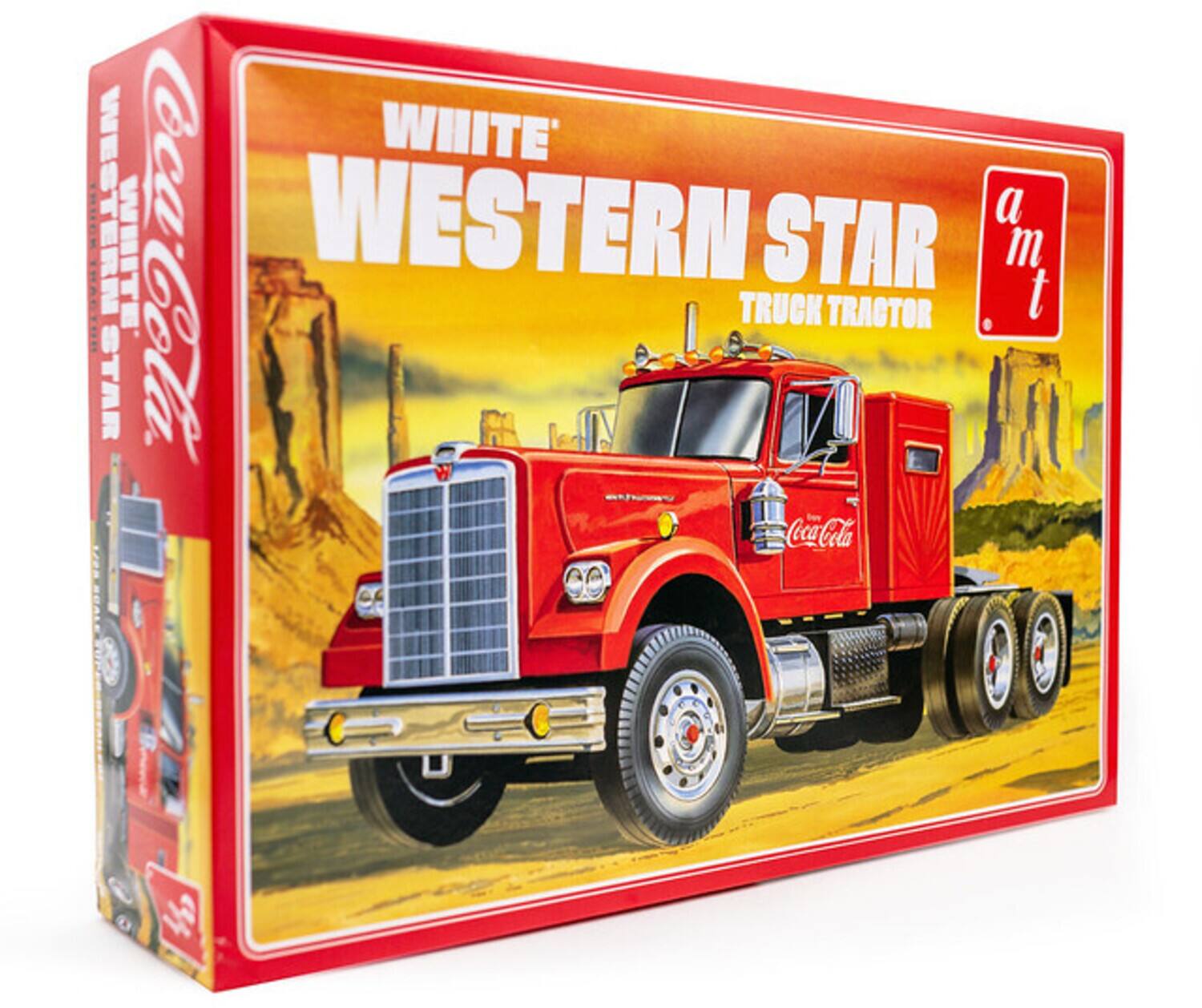 WHITE WESTERN STAR TRUCK TRACTOR  
a m t  
Coca-Cola