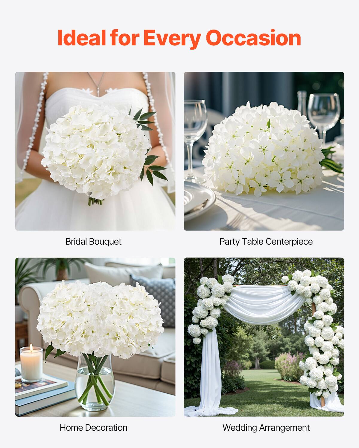 Ideal for Every Occasion

Bridal Bouquet
Party Table Centerpiece
Home Decoration
Wedding Arrangement