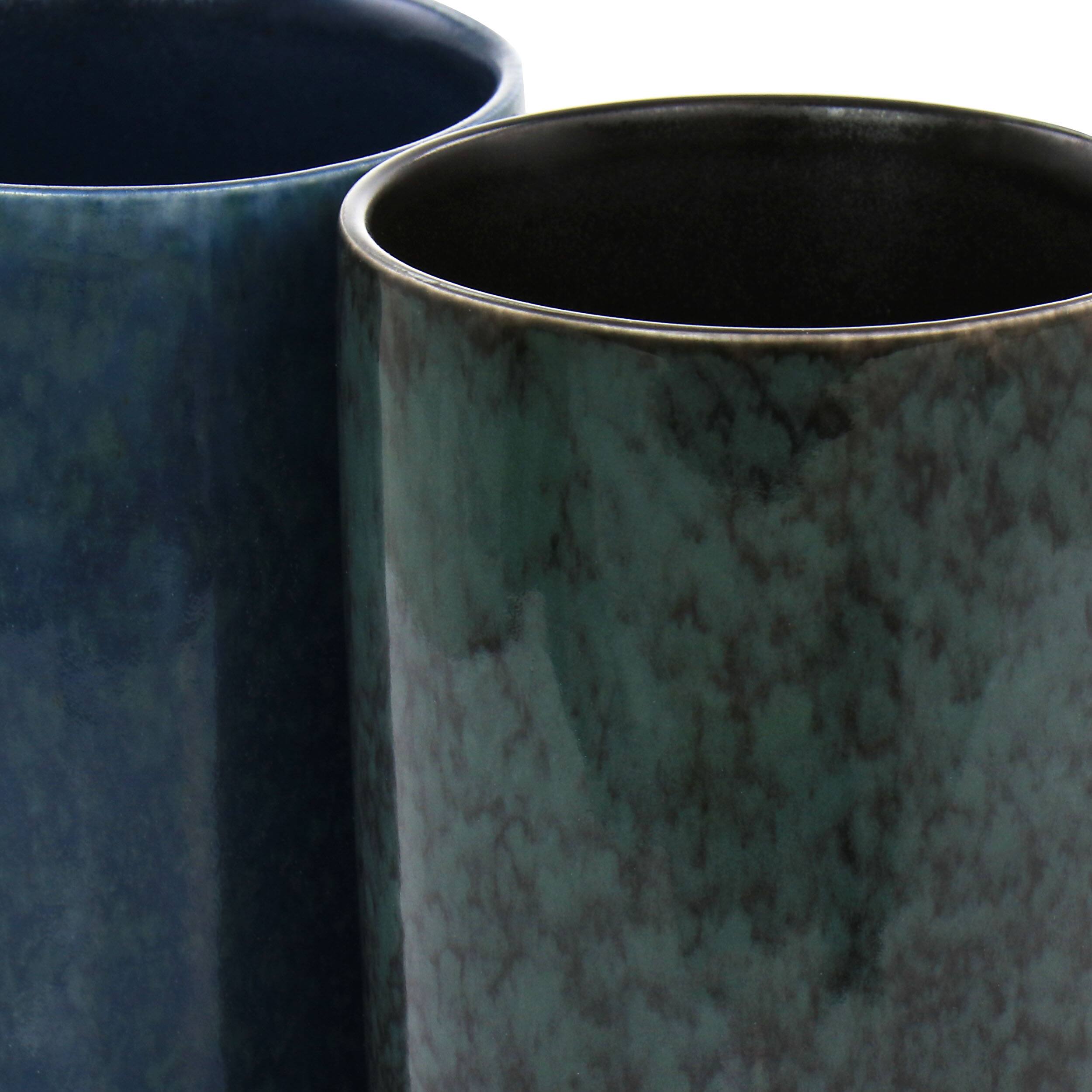 Alt View 7. Mr. Coffee - Mr. Coffee Mr. Sidewalk Blues 18oz 4 Piece Stoneware Mug Set in Assorted Colors - Assorted.