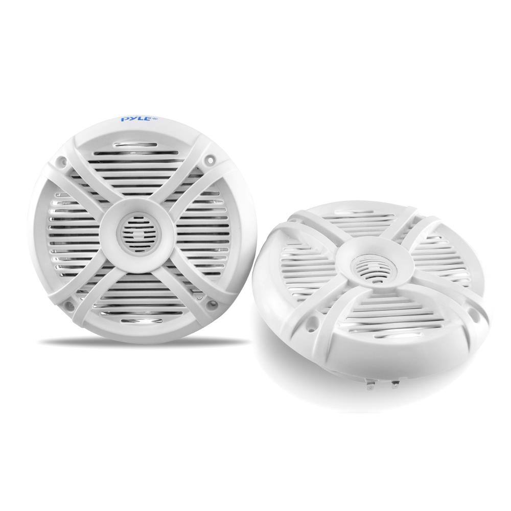Left. Pyle - Pyle 6.5” Dual Waterproof Marine Speakers - 250W - None.