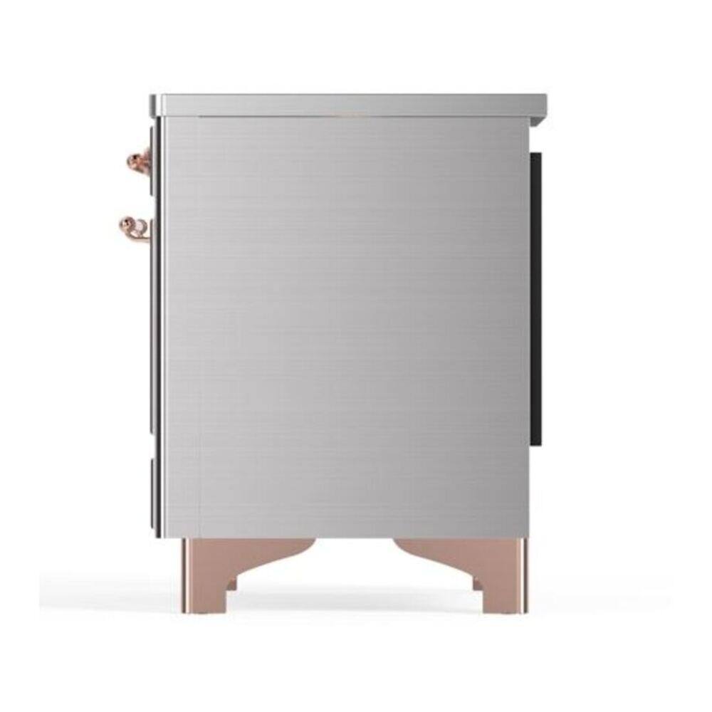 Alt View 9. ILVE - ILVE Majestic II 40 inch Induction Range with 6 Elements (Stainless Steel, Copper Trim) - Stainless Steel.