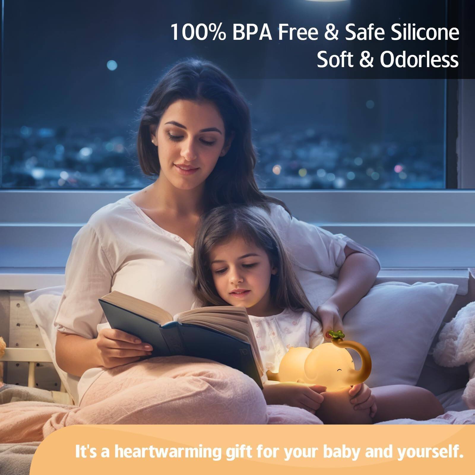100% BPA Free & Safe Silicone  
Soft & Odorless  

It's a heartwarming gift for your baby and yourself.