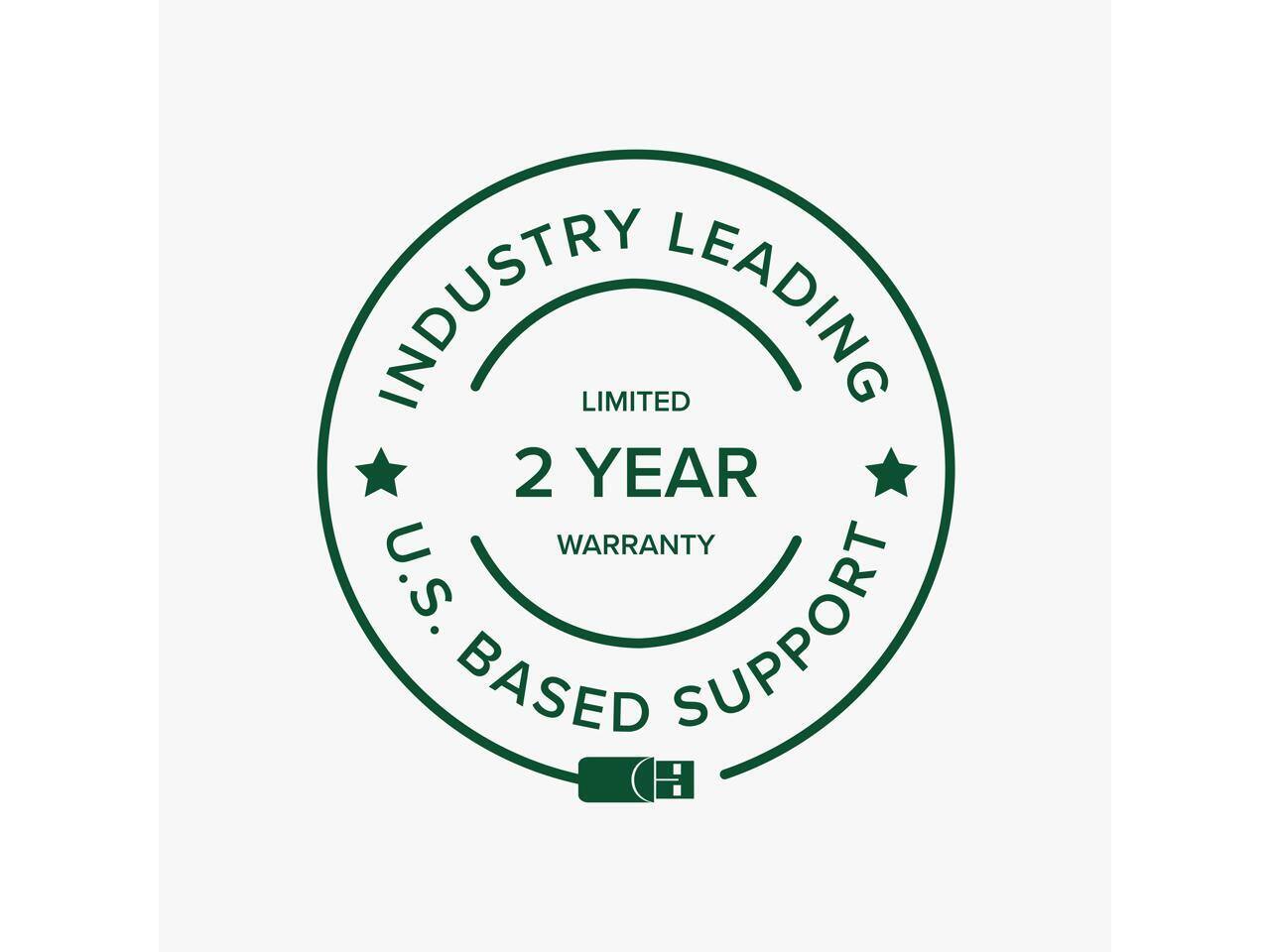 INDUSTRY LEADING  
LIMITED  
2 YEAR WARRANTY  
U.S. BASED SUPPORT