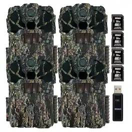 Browning Trail Cameras - Browning Spec Ops Elite HP5 Ultra 46MP 1440p Trail Camera Bundle (4 Pack)