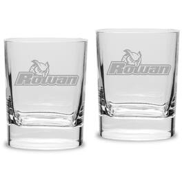 Jardine - Rowan Profs 11.75oz. Square Double Old Fashioned Glass Set - Multicolor