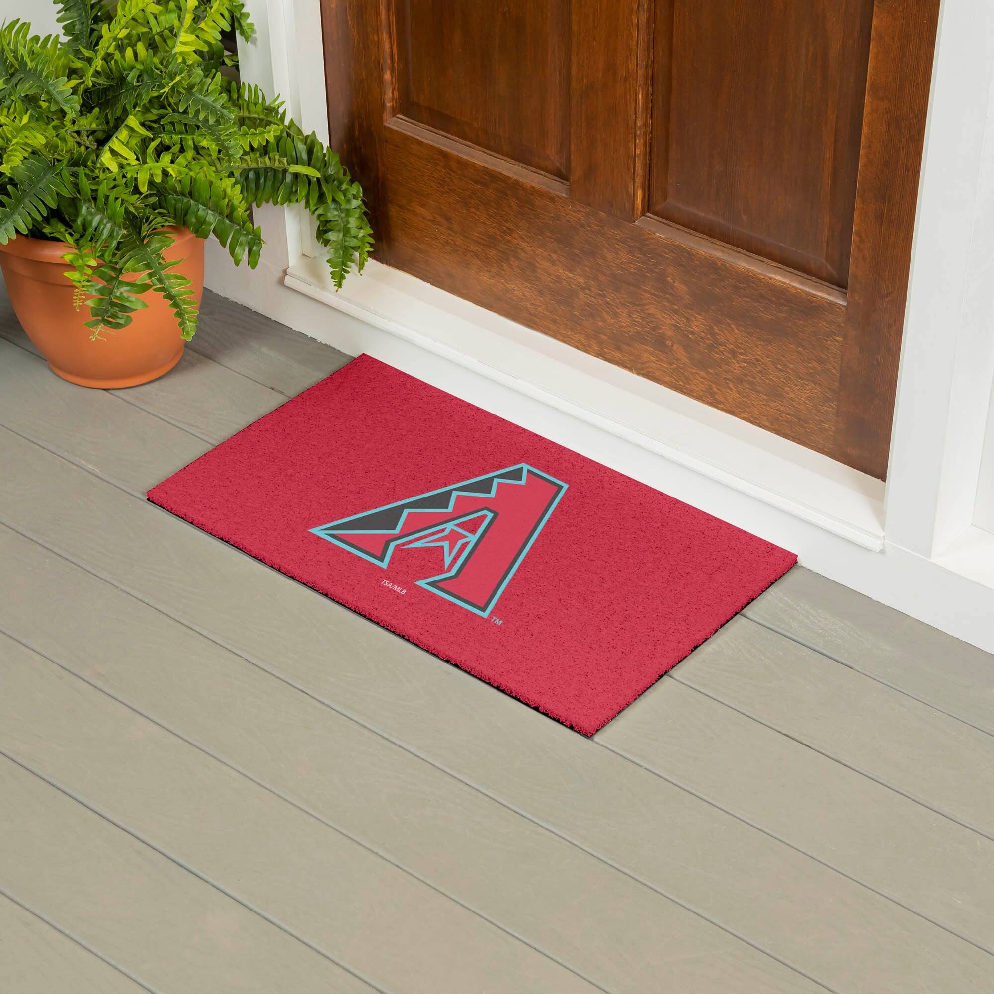 Alt View 1. Evergreen Enterprises - Arizona Diamondbacks 28" x 16" Logo Indoor/Outdoor Trapper Mat - Multicolor.