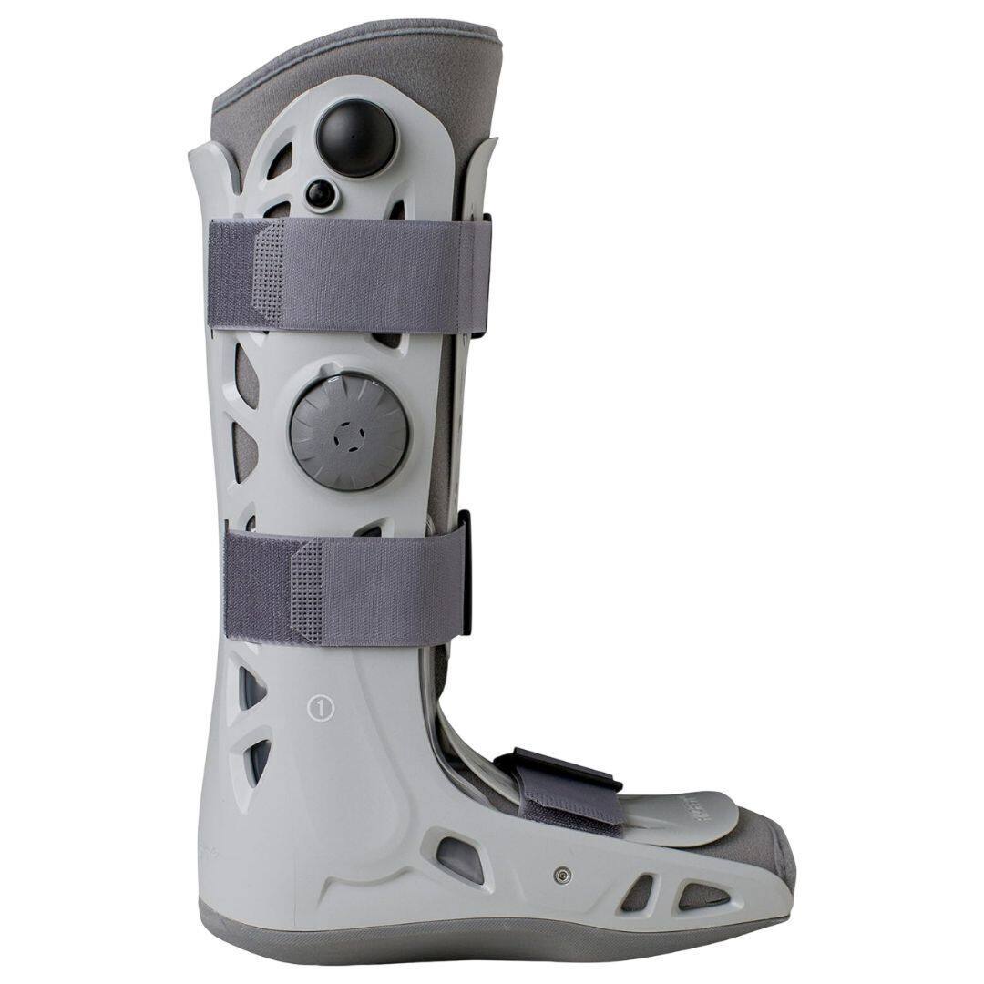 Angle. Aircast - Aircast AirSelect Walker Brace/Walking Boot Standard XL - Gray.
